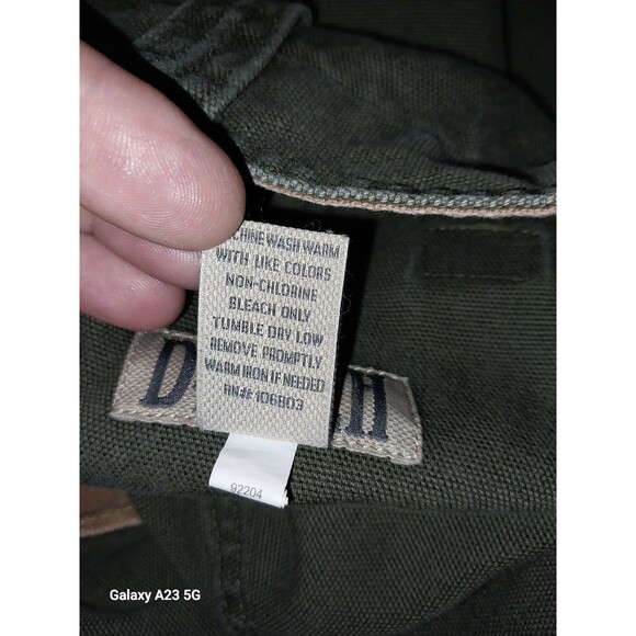 Duluth Trading Men's Fire Hose Relaxed Fit Cargo Work Pants 42x32 Green - Picture 6 of 6